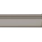 16952B - Helsinki Cabinet Pull with Backplate - CTC128mm - Graphite PVD