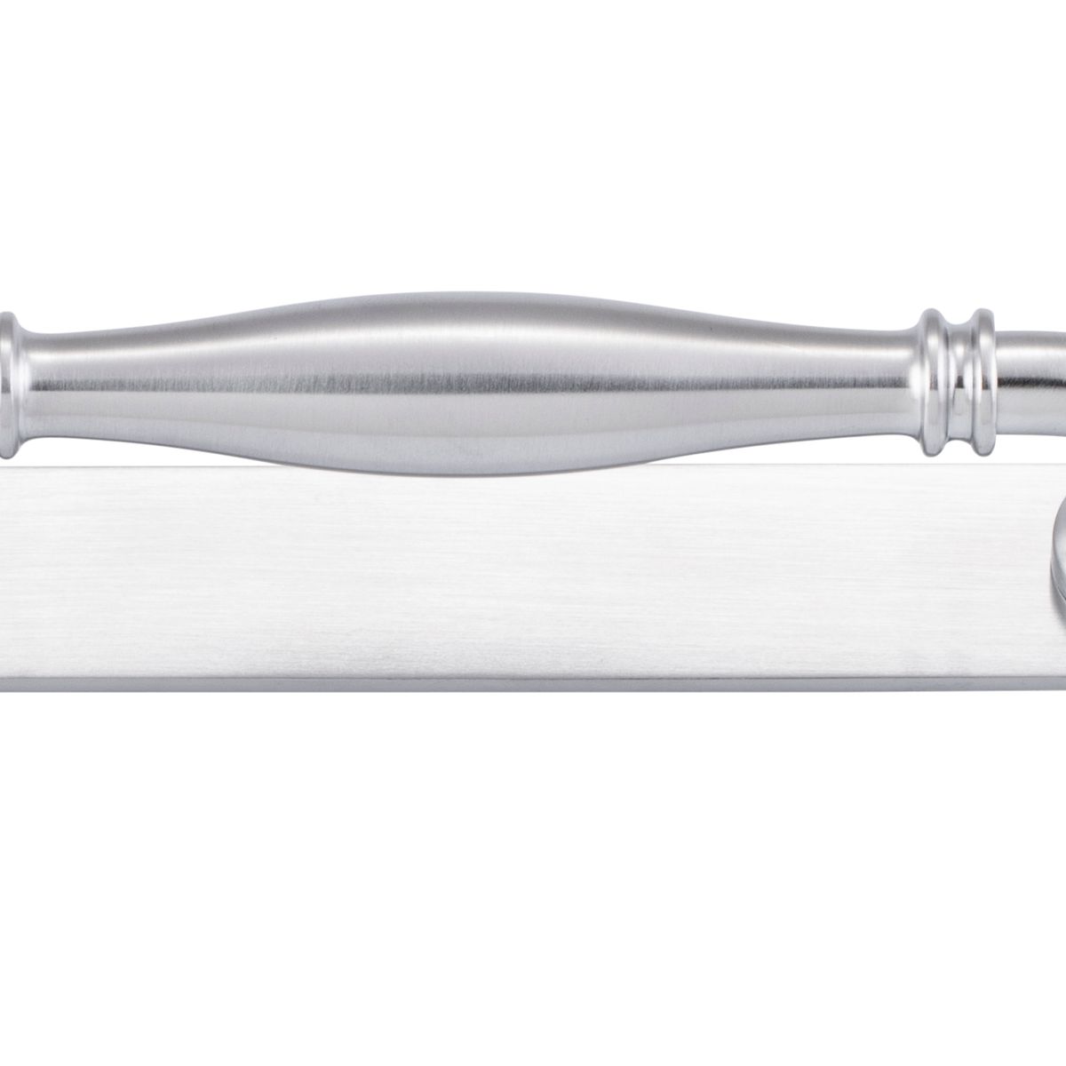 21065B - Sarlat Cabinet Pull with Backplate - CTC128mm - Brushed Chrome