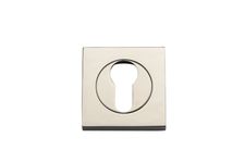 20028 - Euro Escutcheons -  Square - Polished Nickel