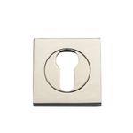 20028 - Euro Escutcheons -  Square - Polished Nickel