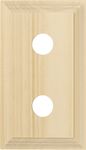 Double Switch & Socket Wood Blocks - Classic Profile