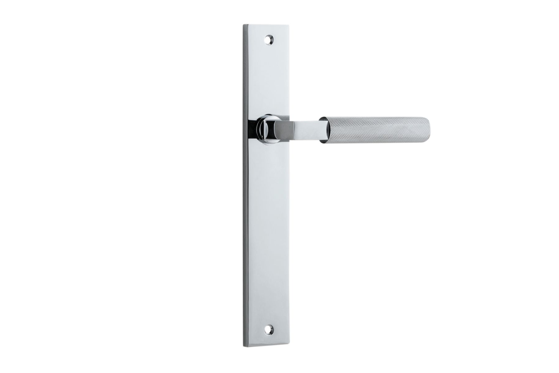 11752 - Brunswick Lever - Rectangular Backplate - Polished Chrome - Passage
