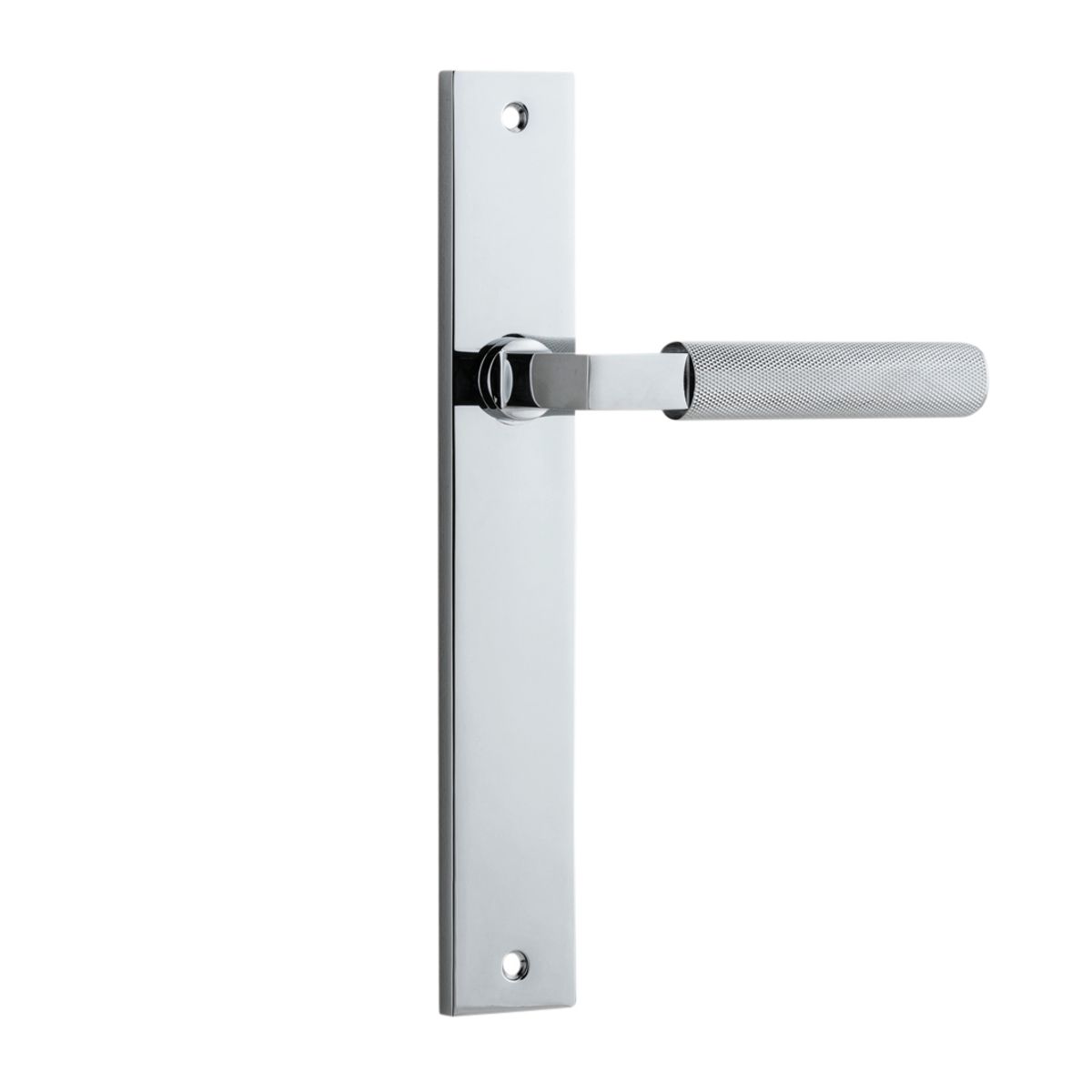 11752 - Brunswick Lever - Rectangular Backplate - Polished Chrome - Passage