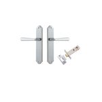 12374KPASS60 - Copenhagen Lever - Shouldered Backplate Passage Kit - Brushed Chrome - Passage