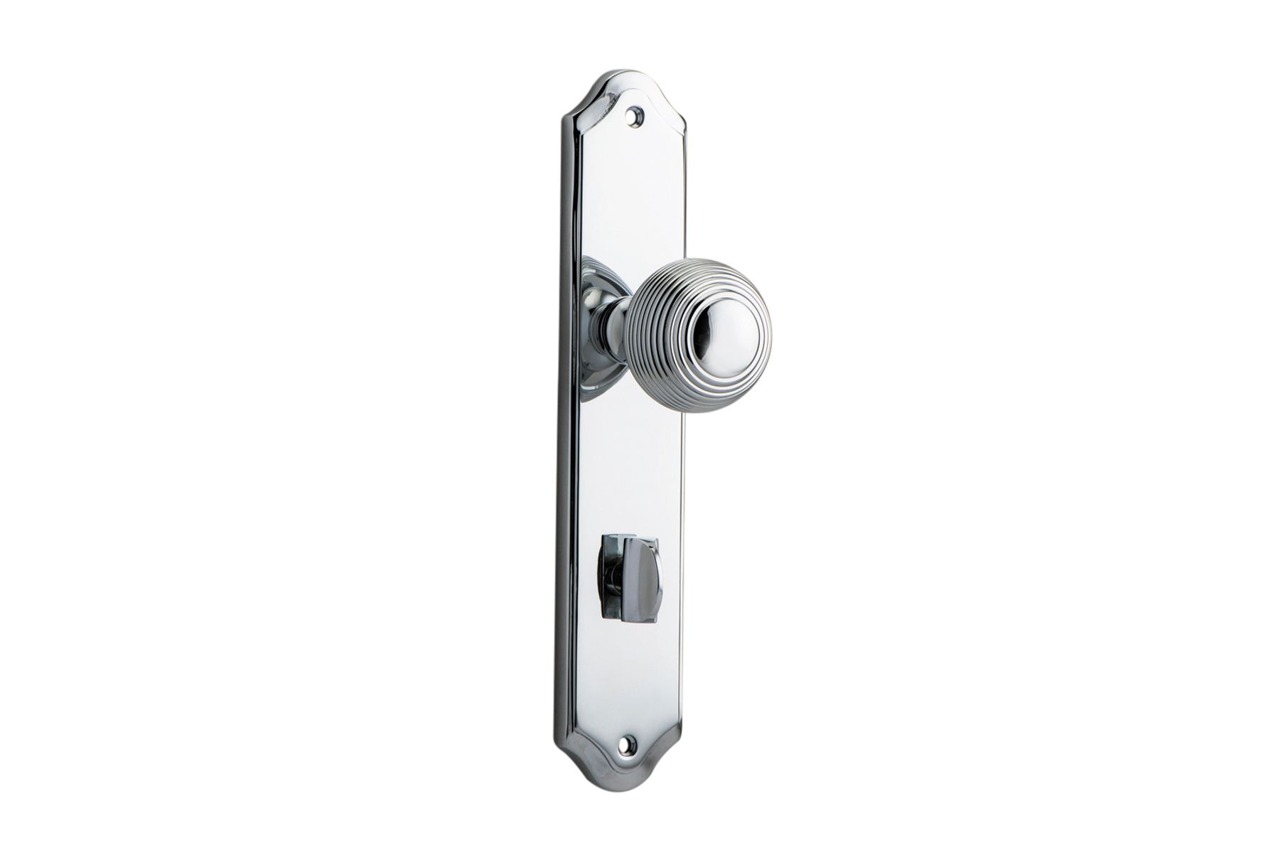 11830P85 - Guildford Knob - Shouldered Backplate - Polished Chrome - Privacy