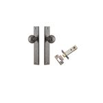 13824KPASS60 - Guildford Knob - Rectangular Backplate Passage Kit - Distressed Nickel - Passage