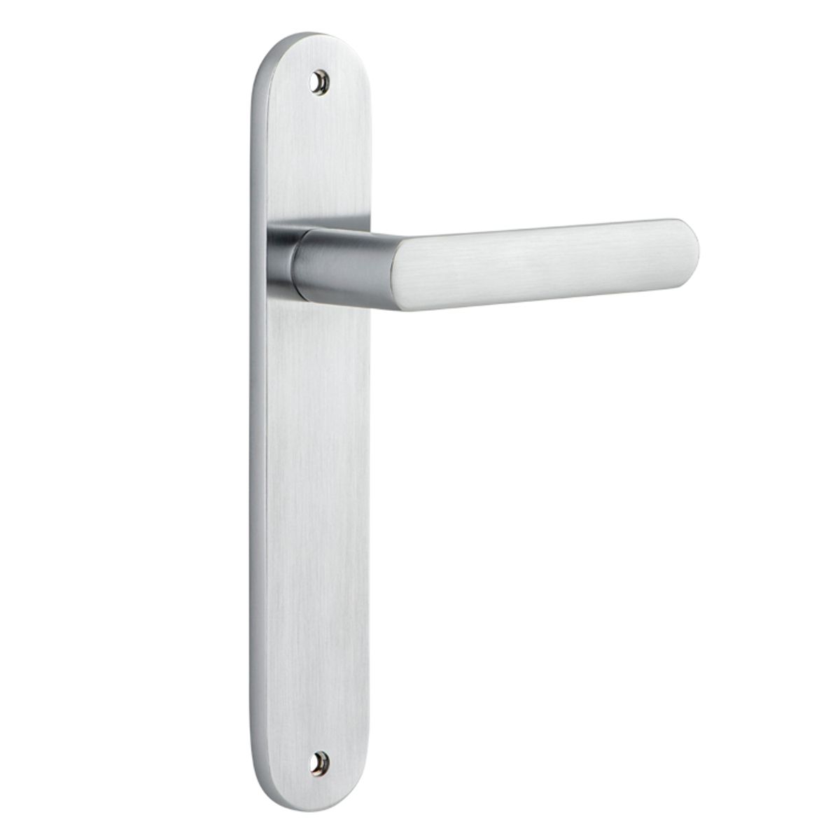 12364 - Osaka Lever - Oval Backplate - Brushed Chrome - Passage