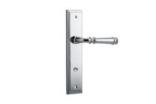 11742P85 - Verona Lever - Stepped Backplate - Polished Chrome - Privacy