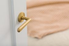 20806 - Copenhagen Lever - Round Rose - Brushed Brass - Passage