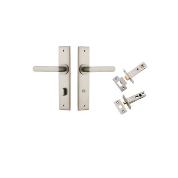 Osaka Lever - Chamfered Backplate Privacy Kit with Privacy Turn