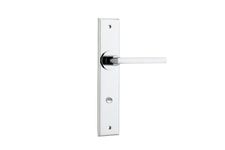 11782 - Baltimore Lever - Chamfered Backplate - Polished Chrome - Passage