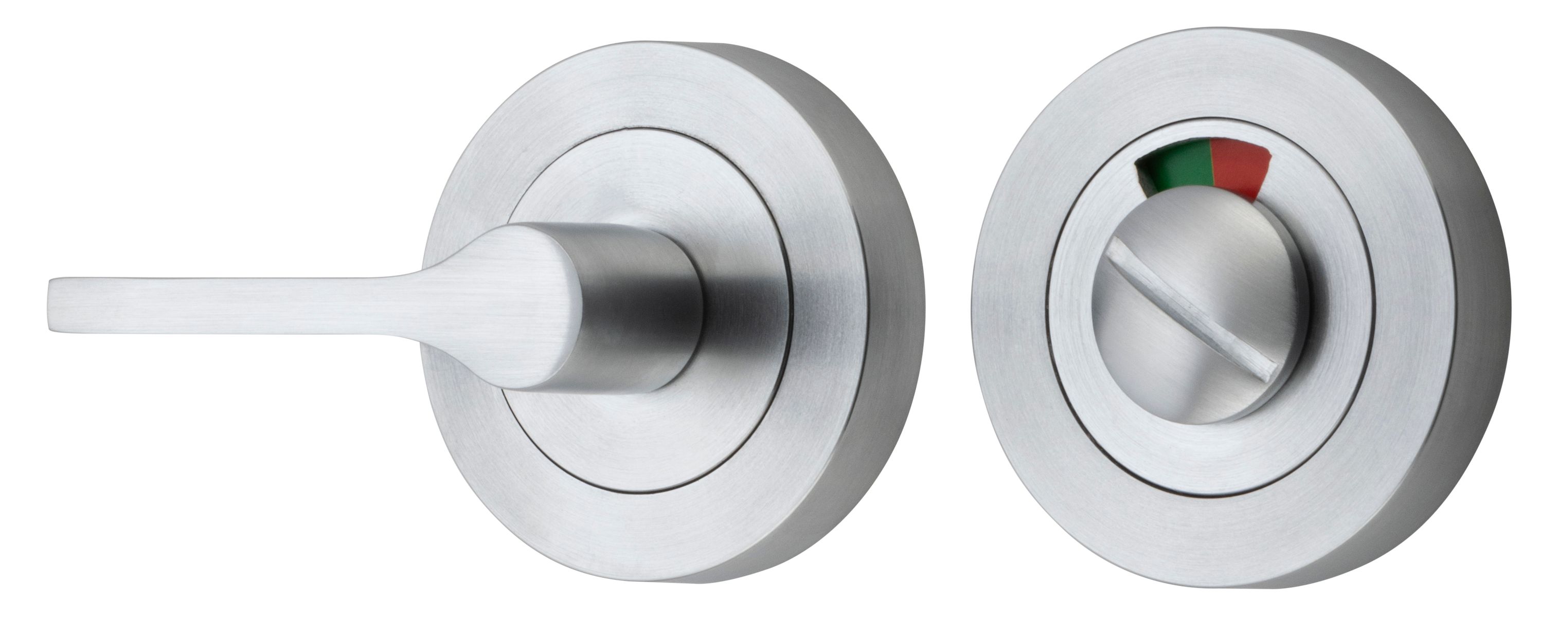 21714 - Accessibility Privacy Turn with Indicator - Round - Brushed Chrome