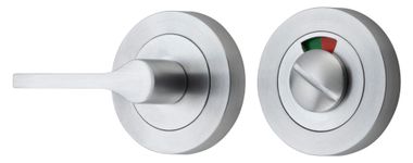 21714 - Accessibility Privacy Turn with Indicator - Round - Brushed Chrome