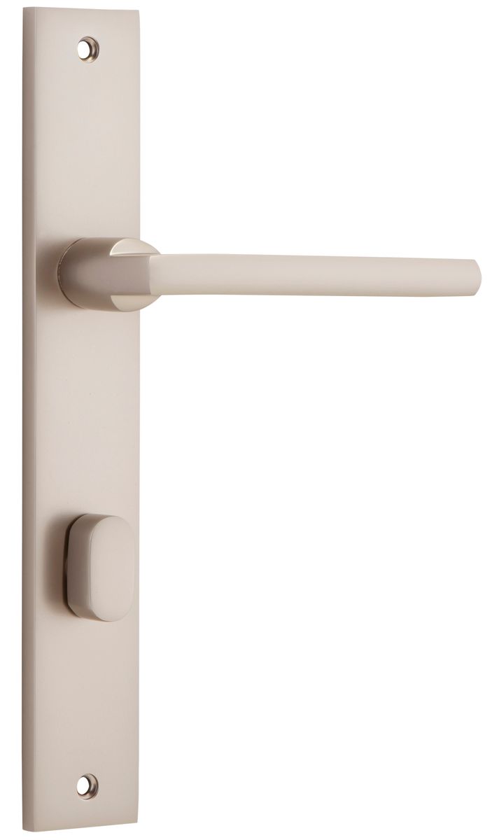14702P85 - Baltimore Lever - Rectangular Backplate - Satin Nickel - Privacy