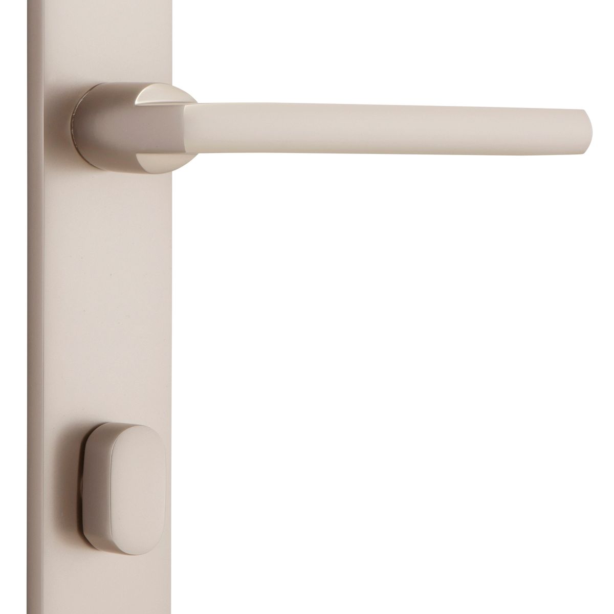 14702P85 - Baltimore Lever - Rectangular Backplate - Satin Nickel - Privacy