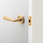 20806 - Copenhagen Lever - Round Rose - Brushed Brass - Passage