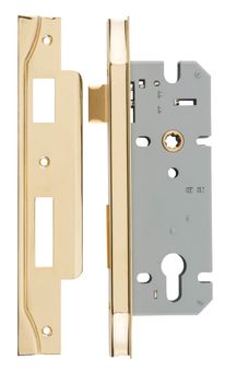 Rebated 85mm Euro Mortice Locks - 45mm Backset