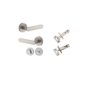 Bronte Lever - Round Rose Privacy Kit with Separate Privacy Turn