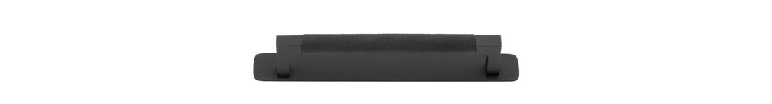 22111B - Brunswick Cabinet Pull with Backplate  - CTC160mm - Matt Black