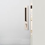 21419E - Rectangular Sliding Door Pull Entrance Kit with High Security Lock - Satin Nickel - Entrance