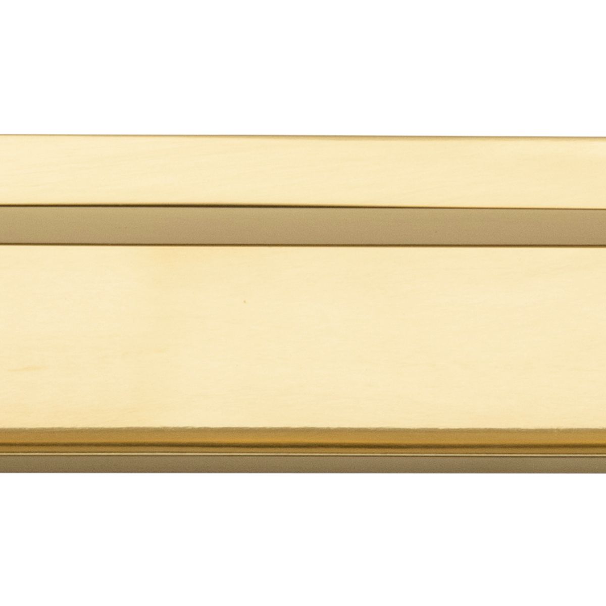 0517B - Cali Cabinet Pull with Backplate - CTC 256mm - Polished Brass