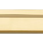 0517B - Cali Cabinet Pull with Backplate - CTC 256mm - Polished Brass