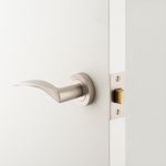 9229 - Oxford Lever - Round Rose - Satin Nickel - Passage