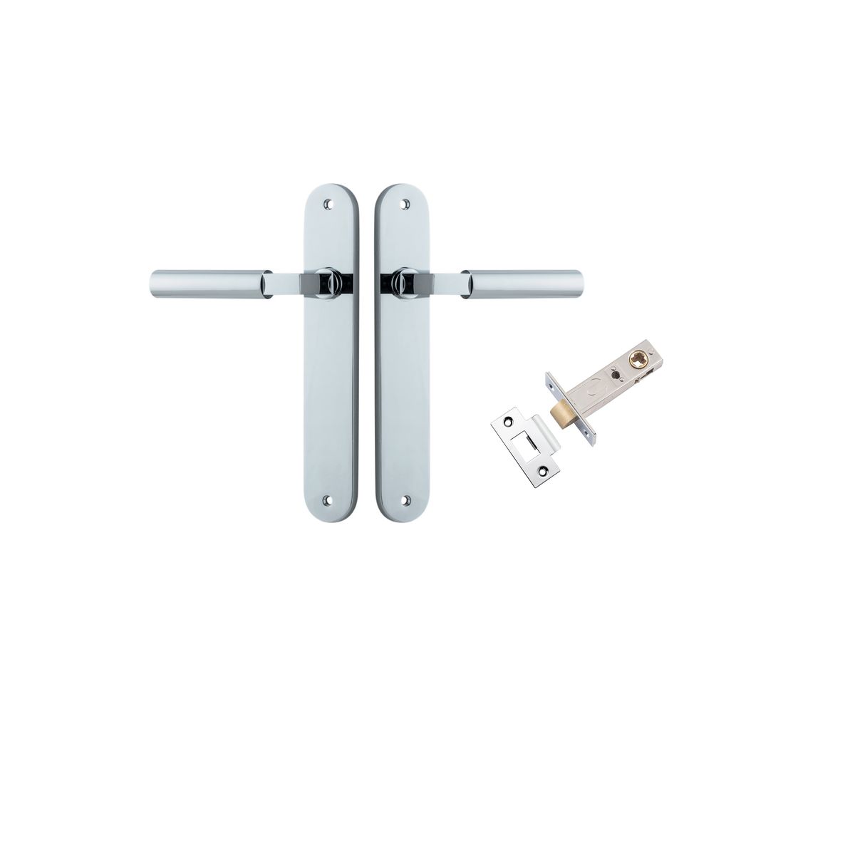 11766KPASS60 - Berlin Lever - Oval Backplate Passage Kit - Polished Chrome - Passage