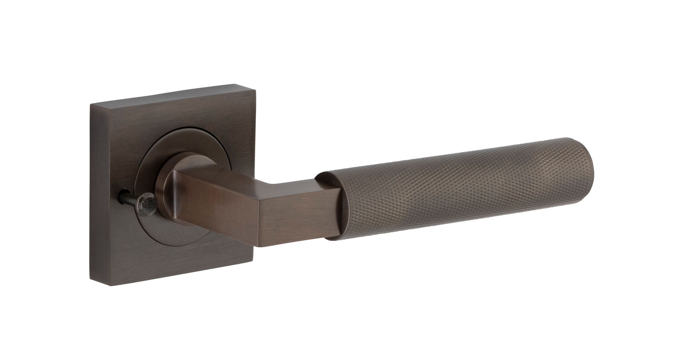 0421KIBPRIV60 - Brunswick Lever - Square Rose Privacy Kit (Inbuilt Privacy) - Signature Brass - Privacy