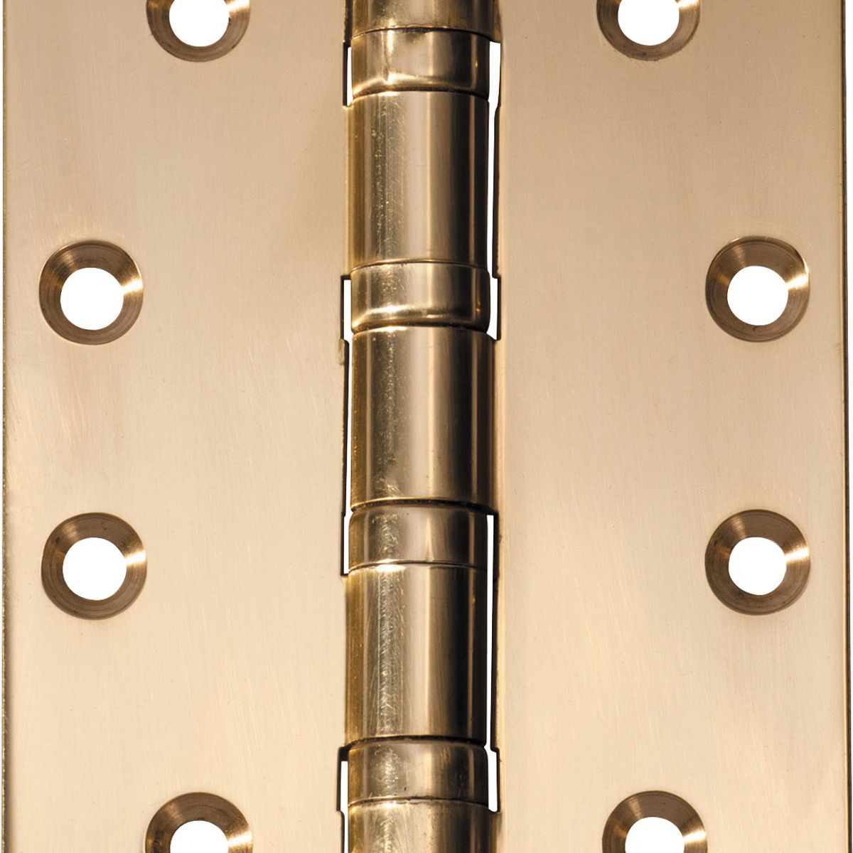 2463 - Ball Bearing Hinge - H100xW75mm - Polished Brass