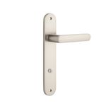14864P85 - Osaka Lever - Oval Backplate - Satin Nickel - Privacy