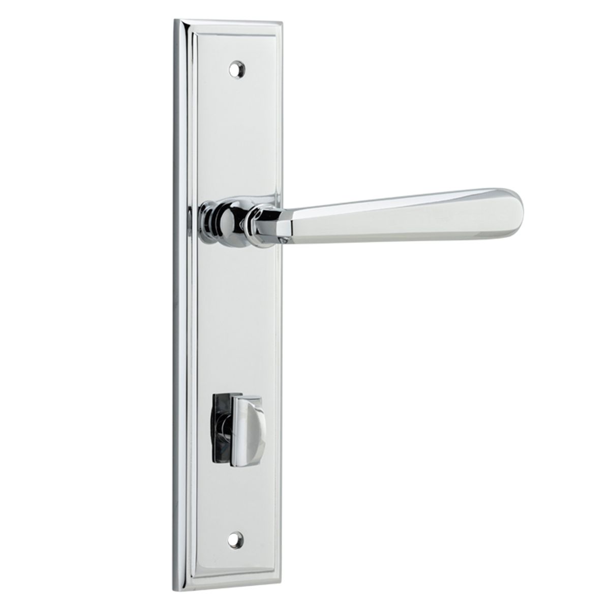 11878P85 - Copenhagen Lever - Stepped Backplate - Polished Chrome - Privacy