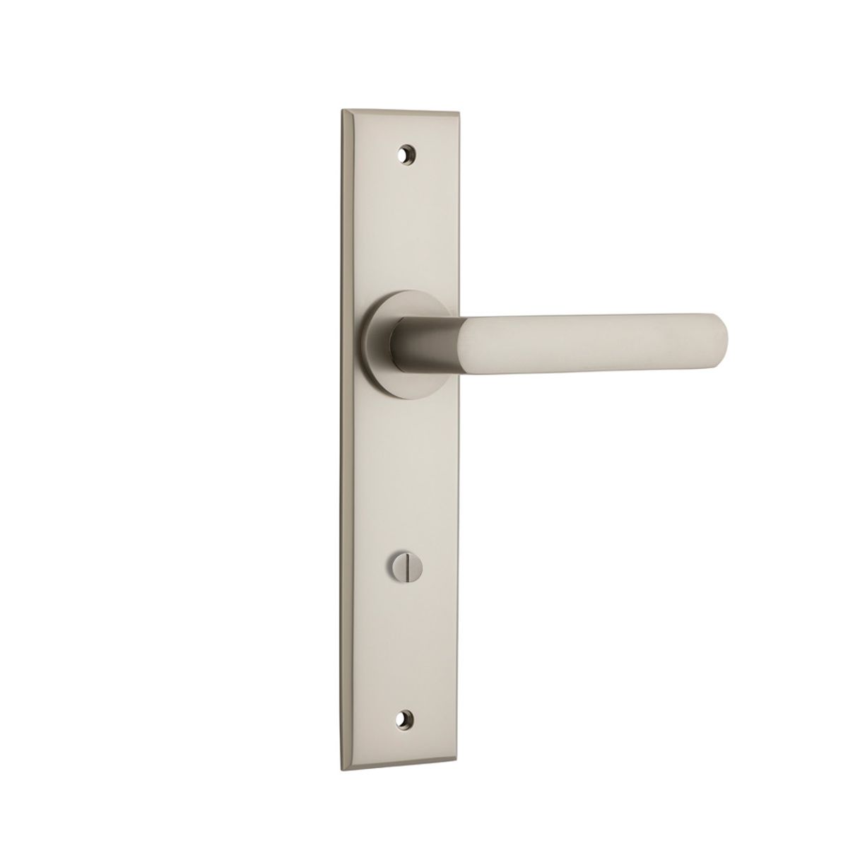 14868P85 - Osaka Lever - Chamfered Backplate - Satin Nickel - Privacy