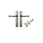 13706KPASS60 - Verona Lever - Rectangular Backplate Passage Kit - Distressed Nickel - Passage