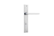 12202P85 - Baltimore Lever - Rectangular Backplate - Brushed Chrome - Privacy