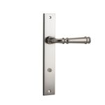 14706P85 - Verona Lever - Rectangular Backplate - Satin Nickel - Privacy