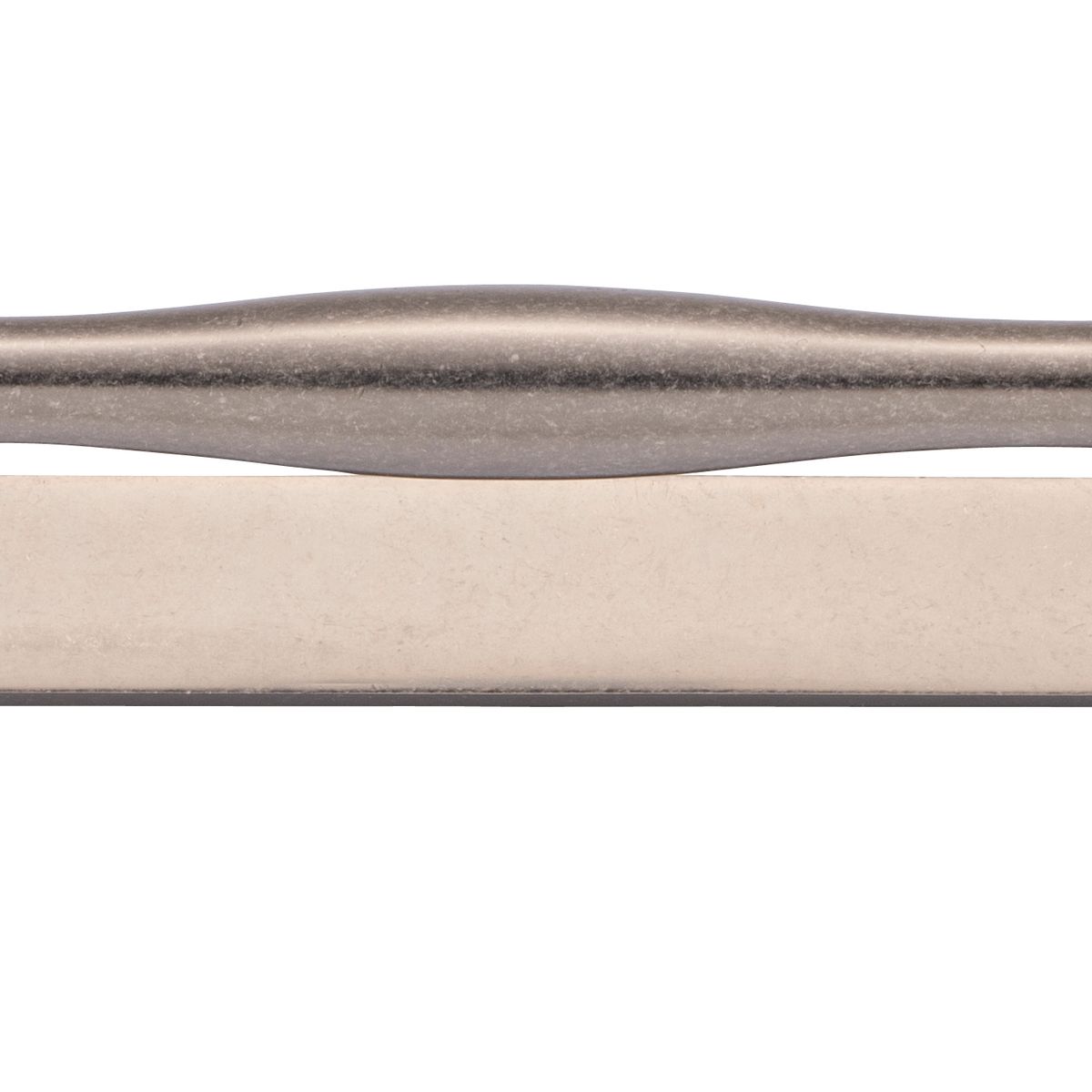 21077B - Sarlat Cabinet Pull with Backplate - CTC160mm - Distressed Nickel