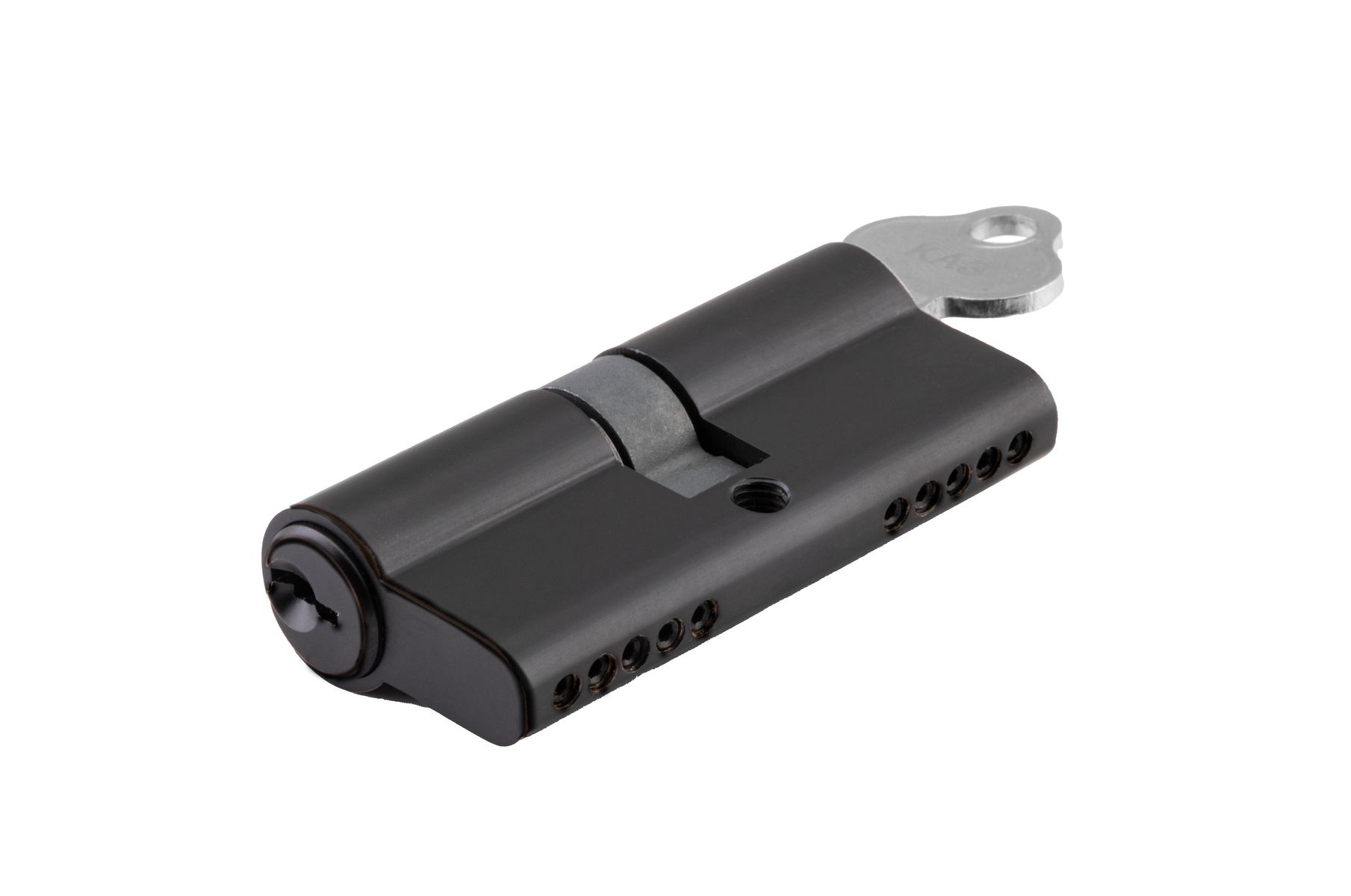 21603 - Euro Cylinder Dual Function 5 Pin - Matt Black - Entrance