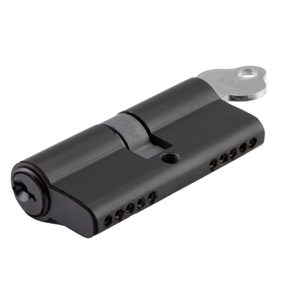 21603 - Euro Cylinder Dual Function 5 Pin - Matt Black - Entrance