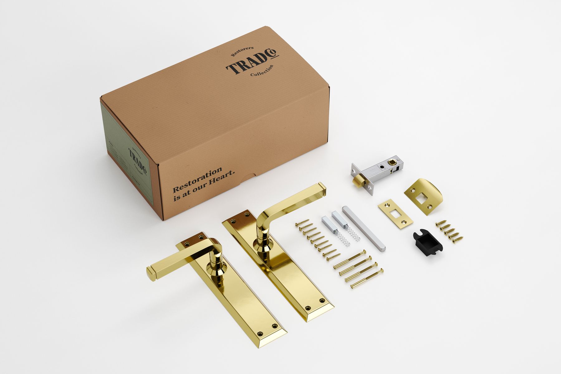 Menton Lever - Long Backplate Passage Set