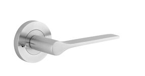 0365KIBPRIV60 - Como Lever - Round Rose Privacy Kit (Inbuilt Privacy) - Brushed Chrome - Privacy