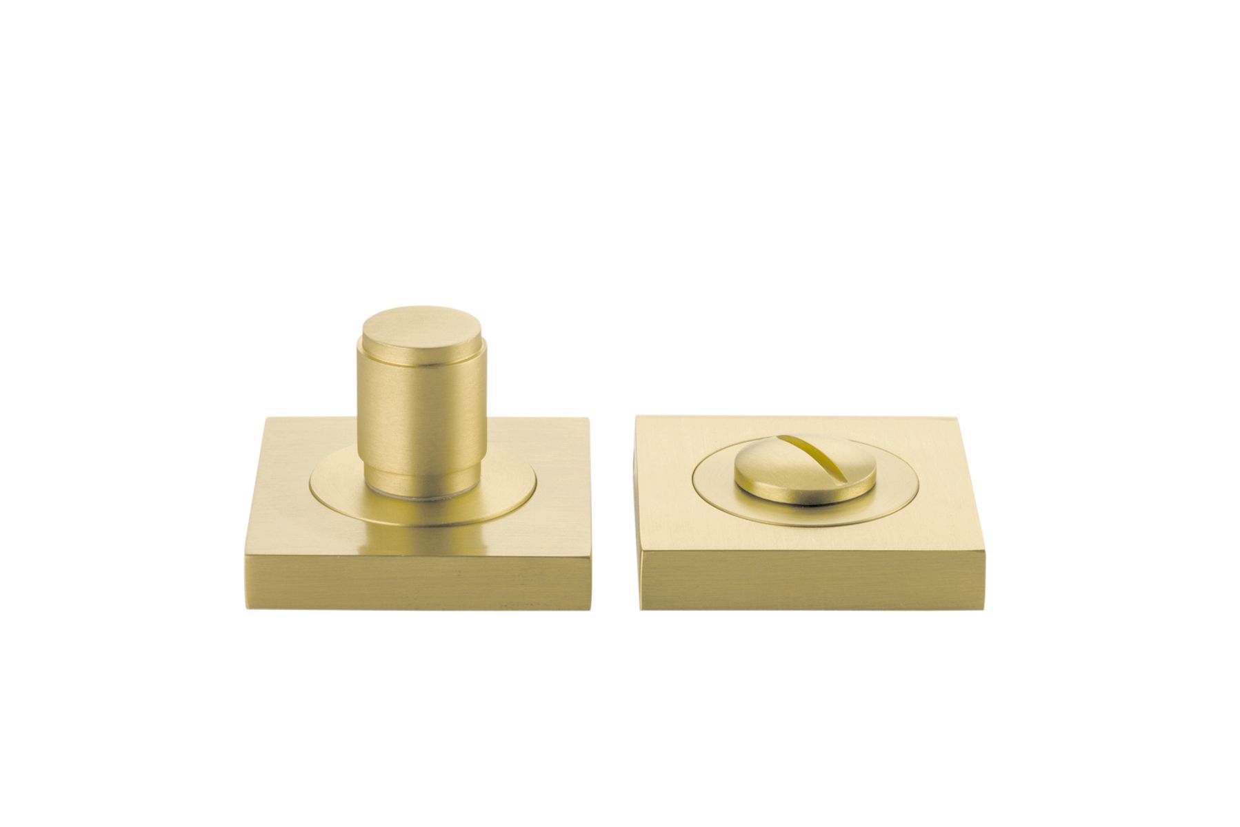 17198 - Berlin Privacy Turn - Square - Brushed Gold PVD - Privacy