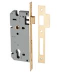 6106 - 85mm Euro Mortice Locks - 45mm Backset - Brushed Brass