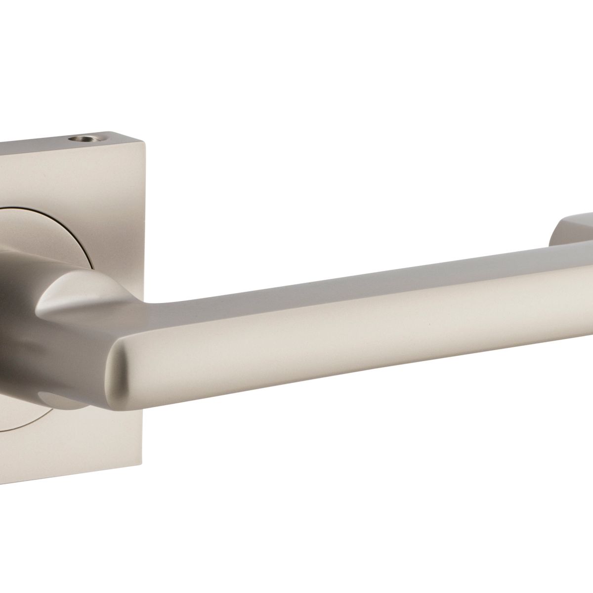 21179KIBPRIV60 - Baltimore Return Lever - Square Rose (Inbuilt Privacy) - Satin Nickel - Privacy