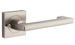 21179KIBPRIV60 - Baltimore Return Lever - Square Rose (Inbuilt Privacy) - Satin Nickel - Privacy