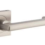 21179KIBPRIV60 - Baltimore Return Lever - Square Rose (Inbuilt Privacy) - Satin Nickel - Privacy