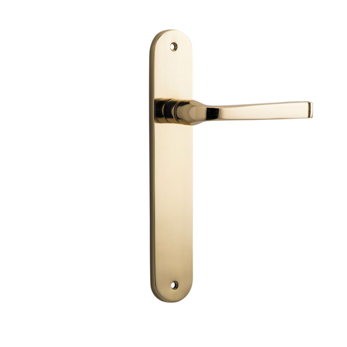 10232 - Annecy Lever - Oval Backplate - Polished Brass - Passage