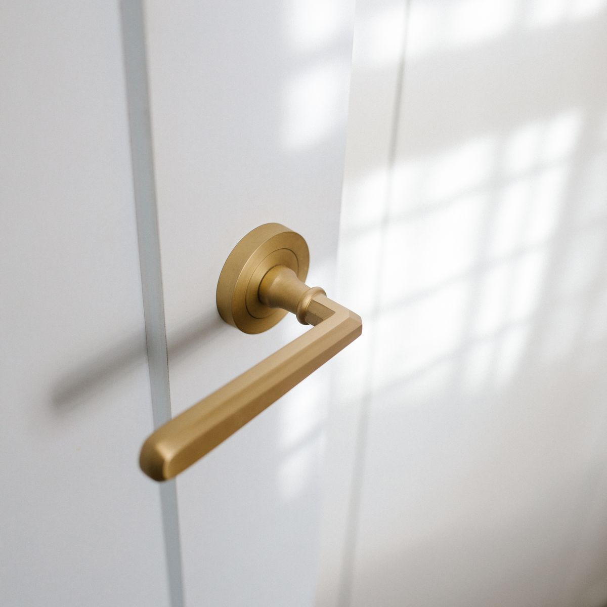 20806 - Copenhagen Lever - Round Rose - Brushed Brass - Passage