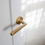20806 - Copenhagen Lever - Round Rose - Brushed Brass - Passage