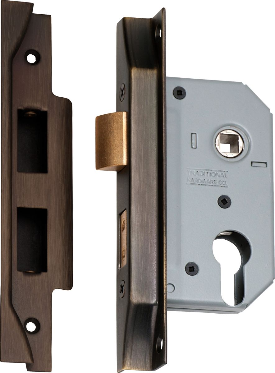Rebated Euro Mortice Lock - Backset 46mm